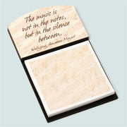 Mozart Quote Note Holder & Sticky Notes