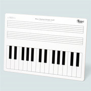 Keyboard & Grand Staff Dry Erase Board