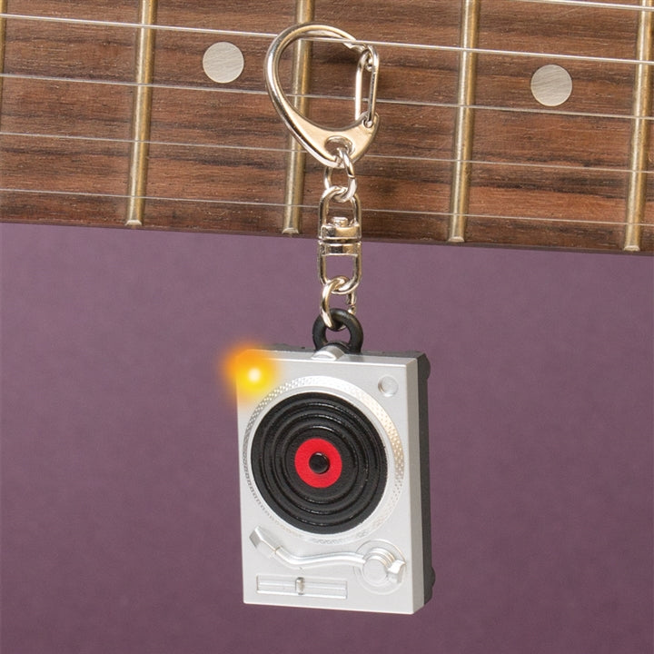Turntable Keychain With Light & Sound