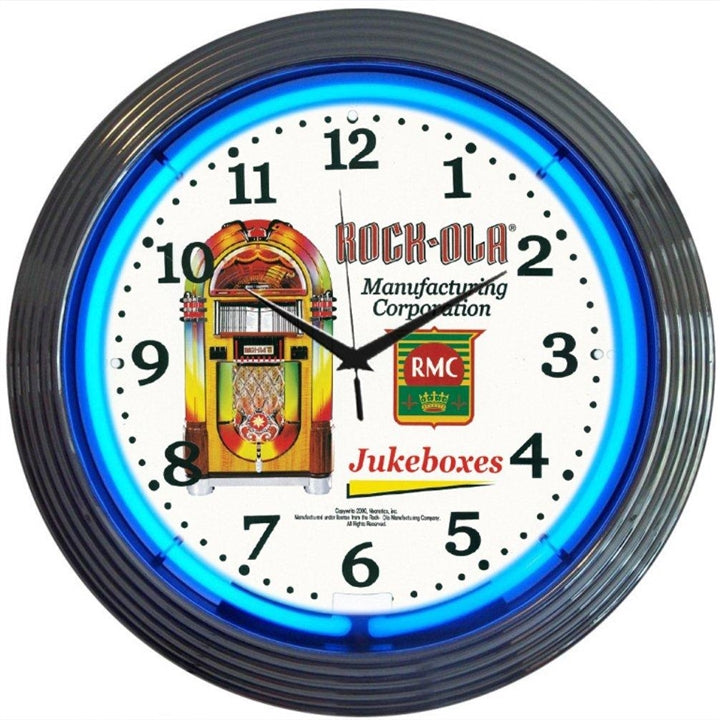 Rock-Ola Neon Wall Clock