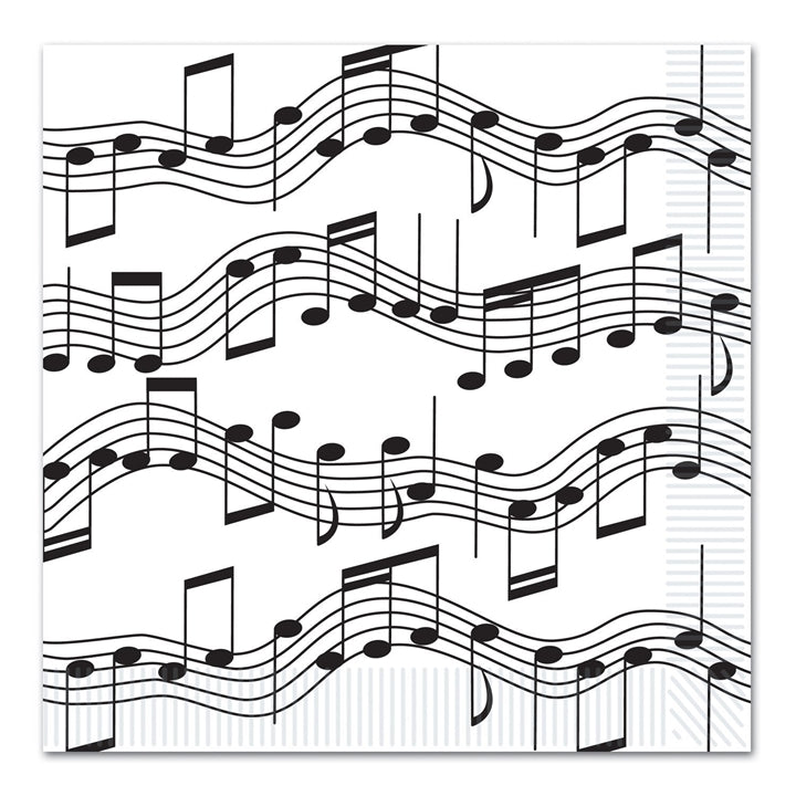 Music Notes Luncheon Napkins