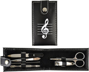 Treble Clef Manicure Set in Leather Case