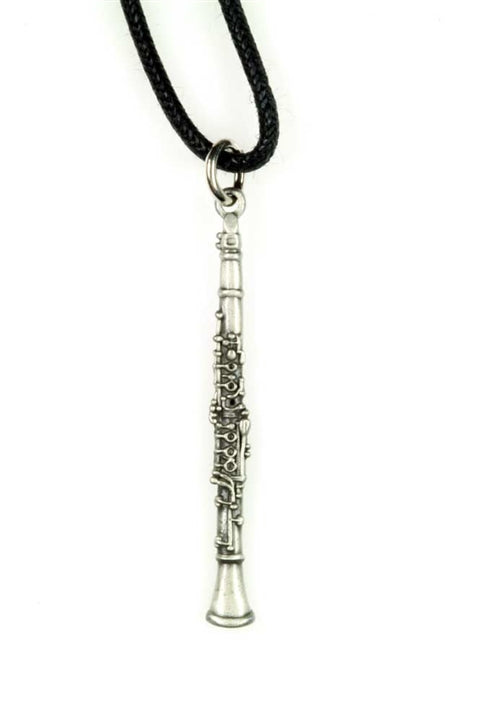 Pewter Clarinet Necklace