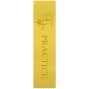 Piano Yellow 'Practice' Ribbons, Set of 10