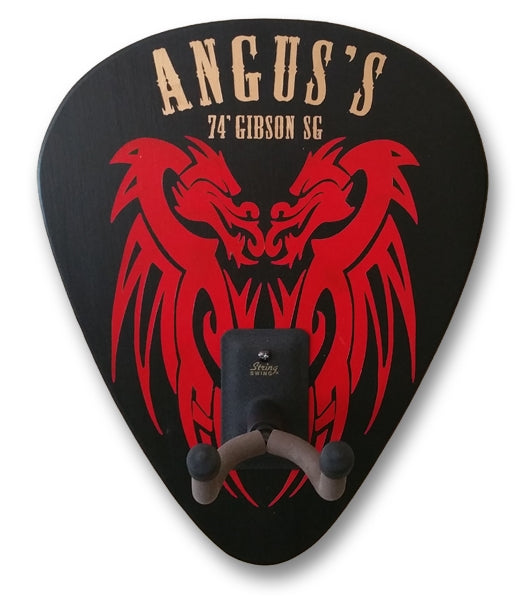 Personalized Tattoo Dragon Guitar Holder