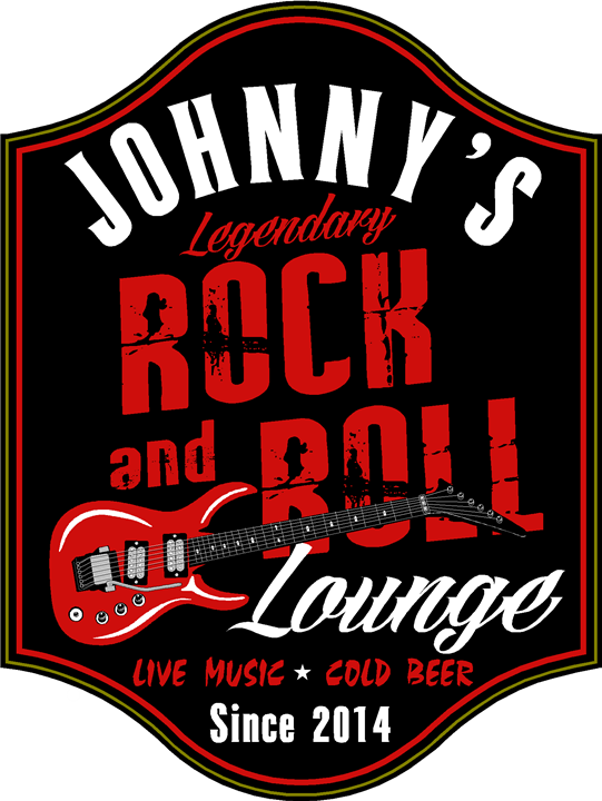 Personalized Rock & Roll Lounge Lounge Sign