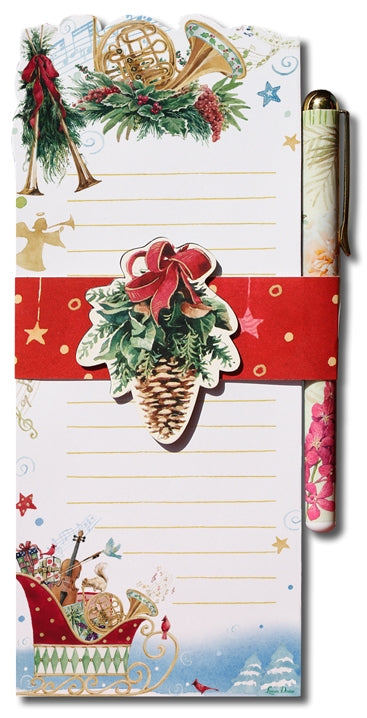 Santa's Musical Sleigh List Pad Set