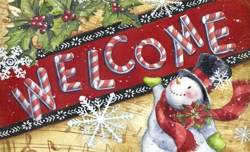Holly Jolly Holiday Welcome Mat