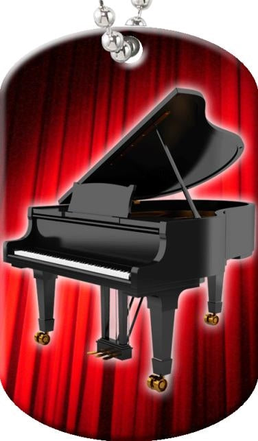 Grand Piano Dog Tag