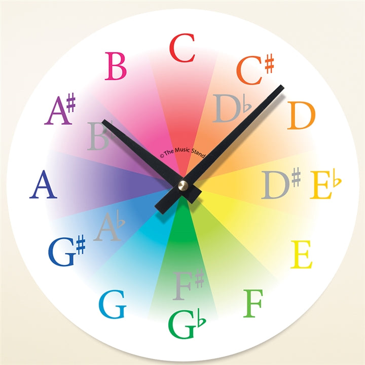 Colorful Chromatic Scale Wall Clock