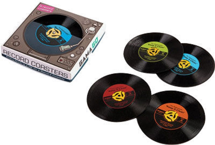 Classic 45 Record Coasters, Set of 4