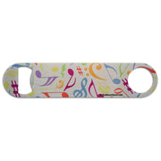 Colorful Notes & Clefs Bottle Opener