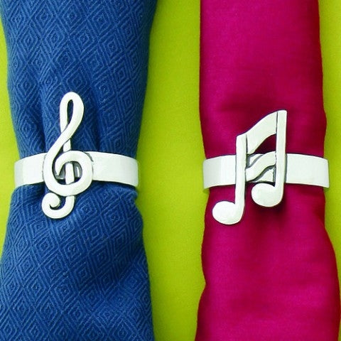 Musical Notes Napkin Rings