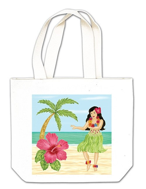 Dancing Hula Girl Trinkets Bag