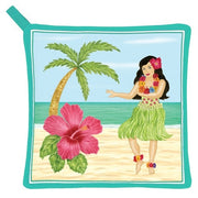 Dancing Hula Girl Potholder
