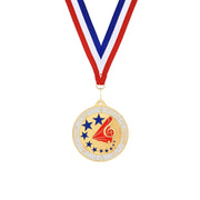Treble Clef and Stars Medal