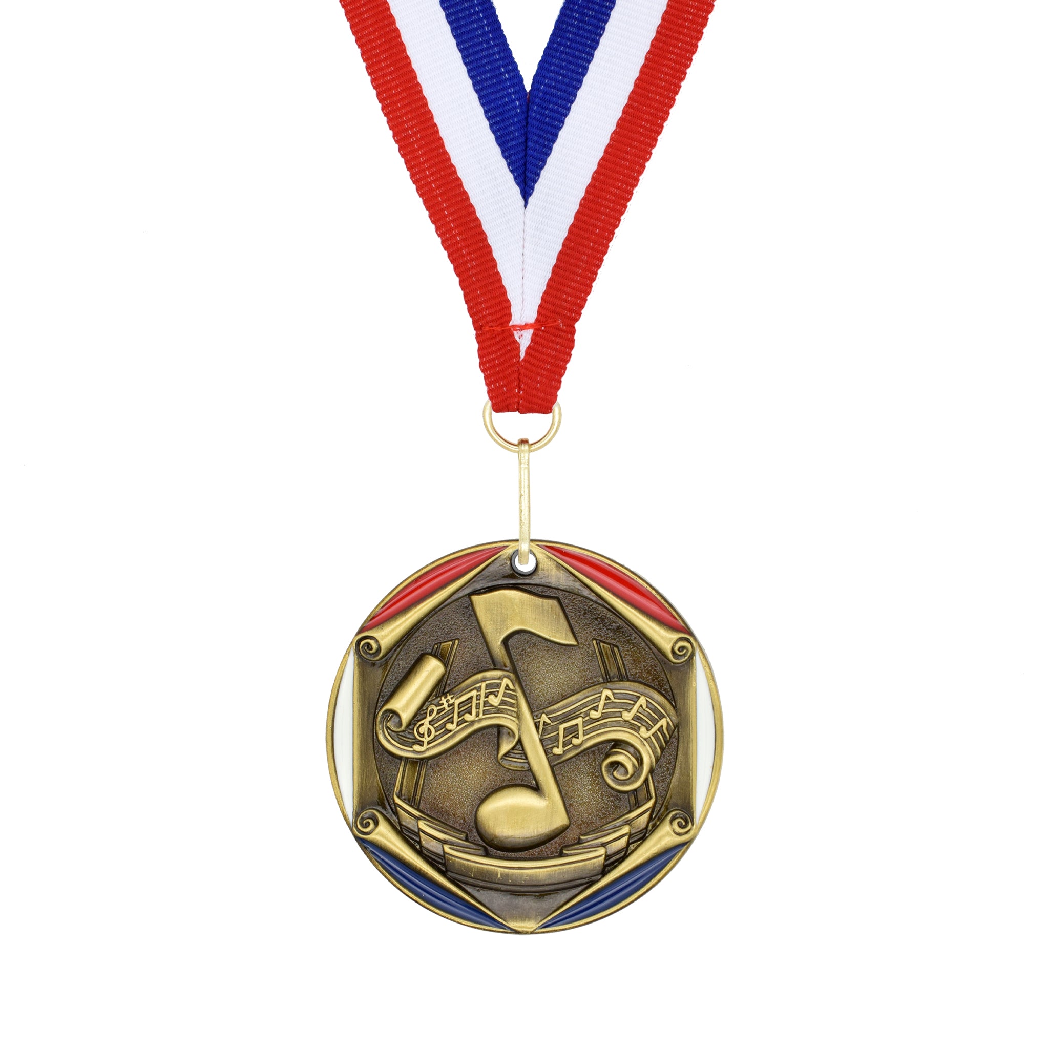 Eighth Note and Music Score Medal