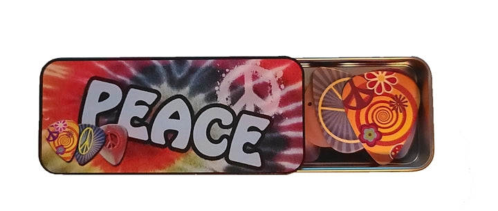 Peace Picks Tin, Set of 12 Picks