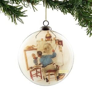 Norman Rockwell Self Portrait Ornament