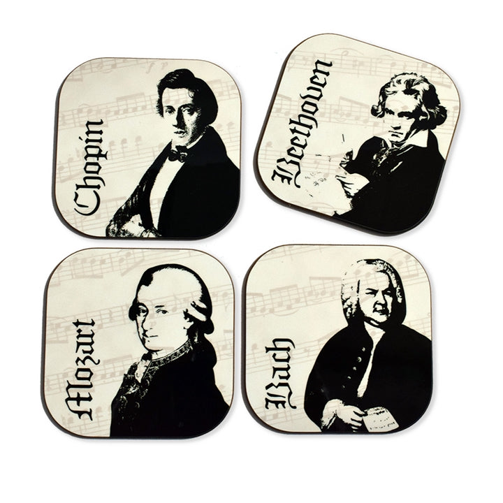 Original Fab 4 Composers Coaster Set With Stand