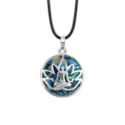 Abalone Lotus Flower Pendant