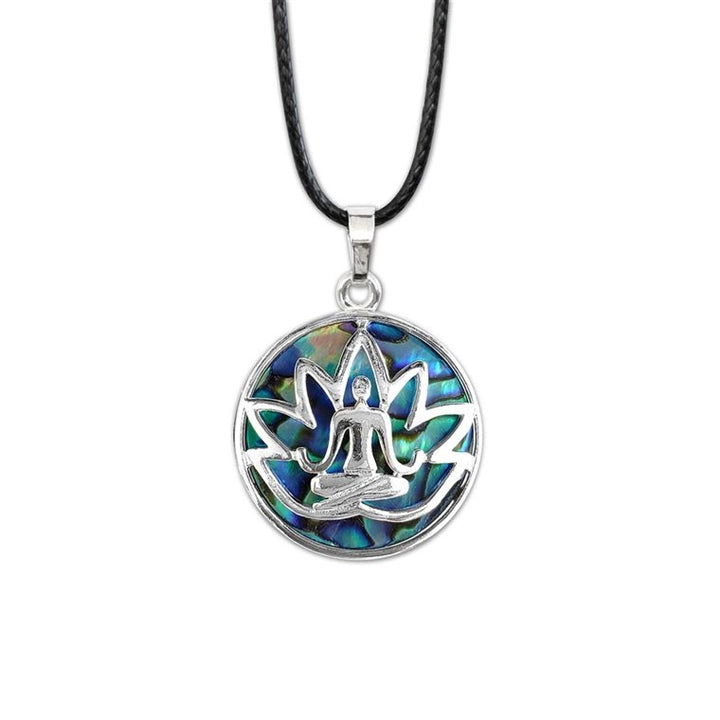 Abalone Lotus Flower Pendant