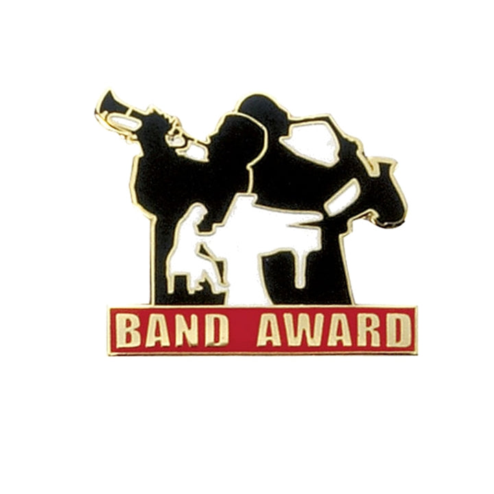 Band Award Enameled Pin