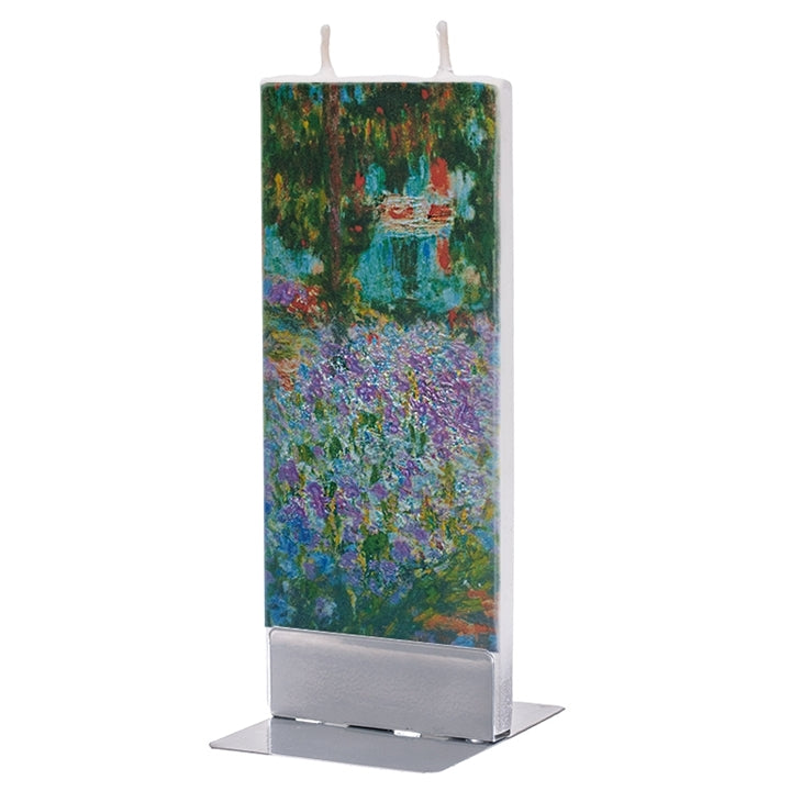 Monet Garden Irises 2- Wick Candle