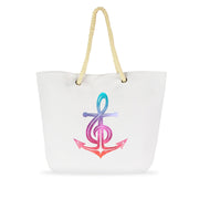 Colorful Musical Anchor Rope Tote