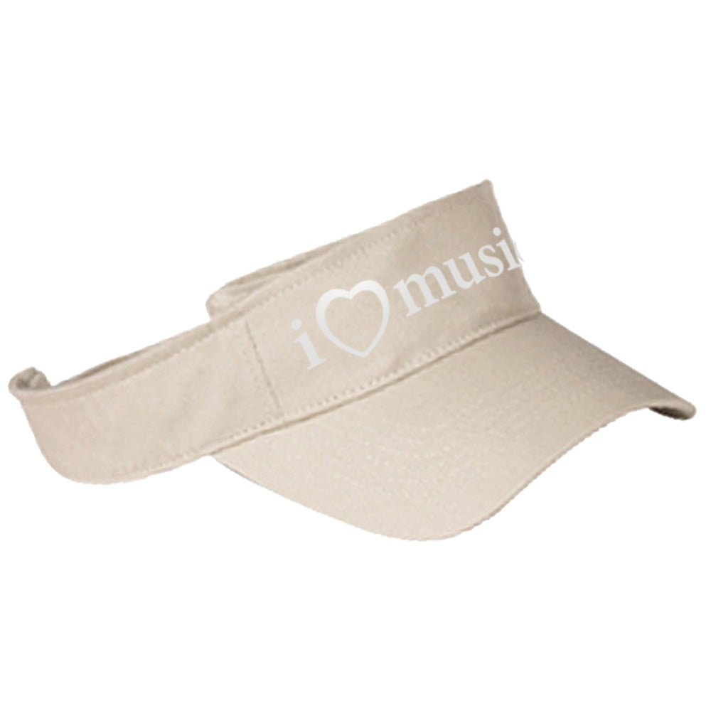 I Love Music Sun and Sports Visor