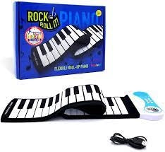 Rock and Roll It- Black and White Portable Piano
