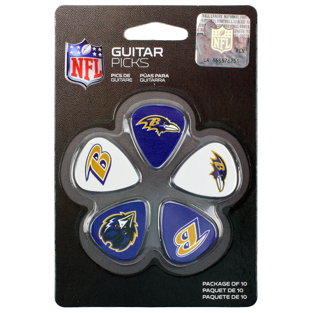 NFL Team Licensed Guitar Picks- Pack of 10