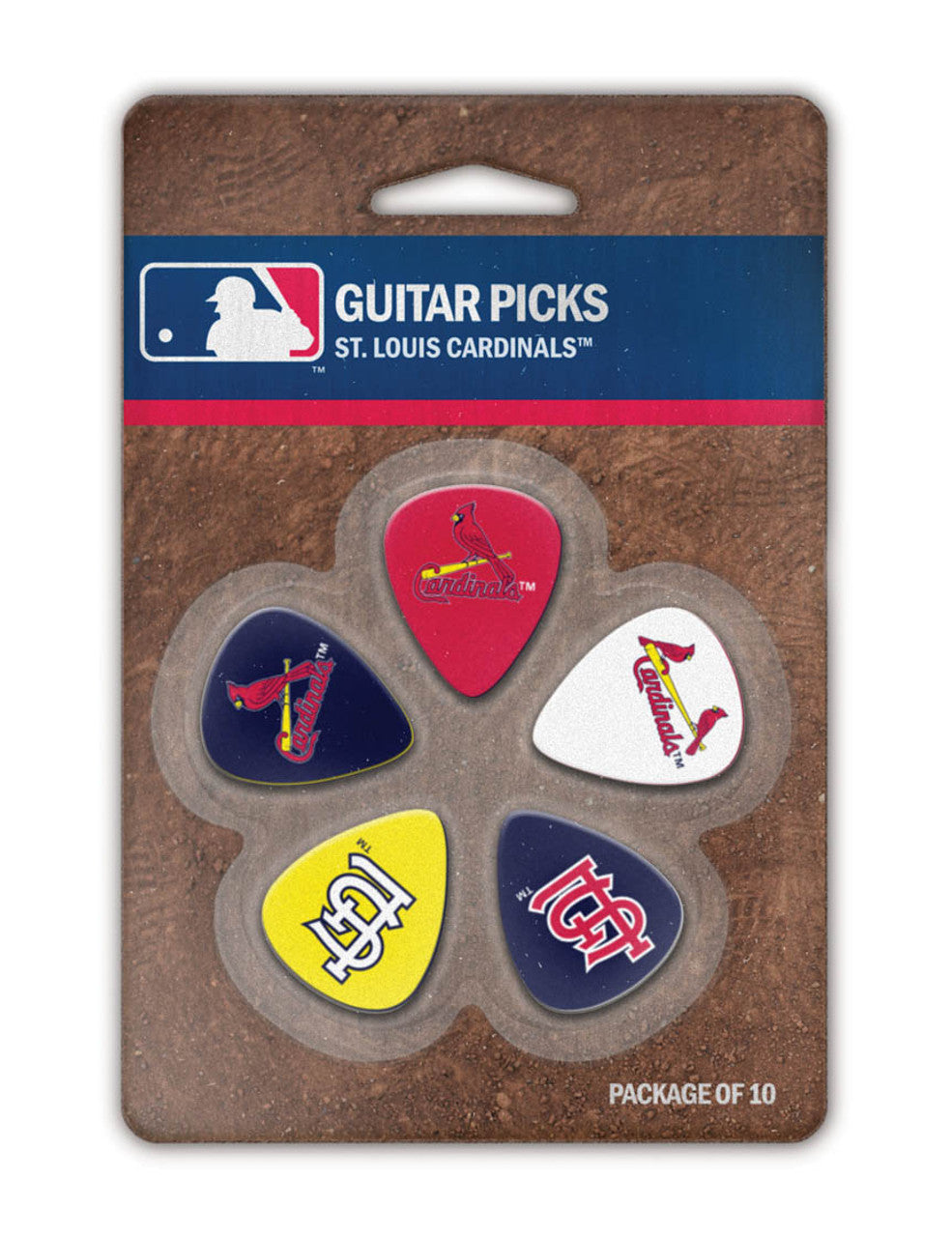 MLB Team Licensed Guitar Picks- Pack of 10