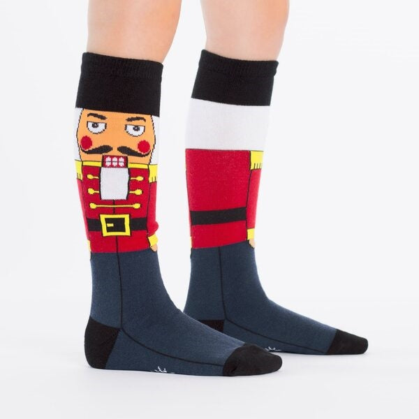 Youth Christmas Nutcracker Knee-High Socks