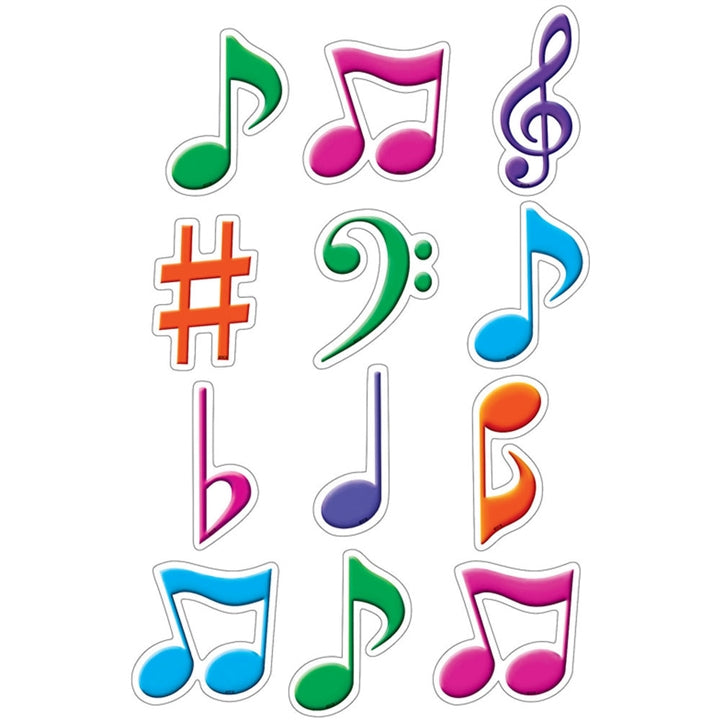 Musical Notes Colorful Mini Accents