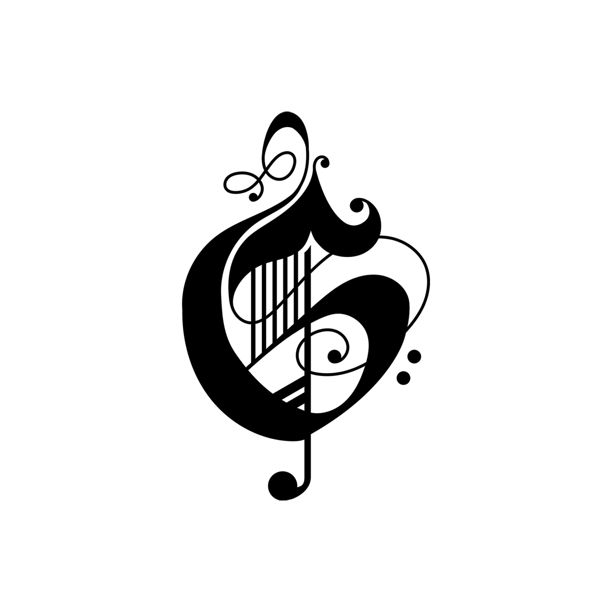 Musical Monogram Coffee Mug