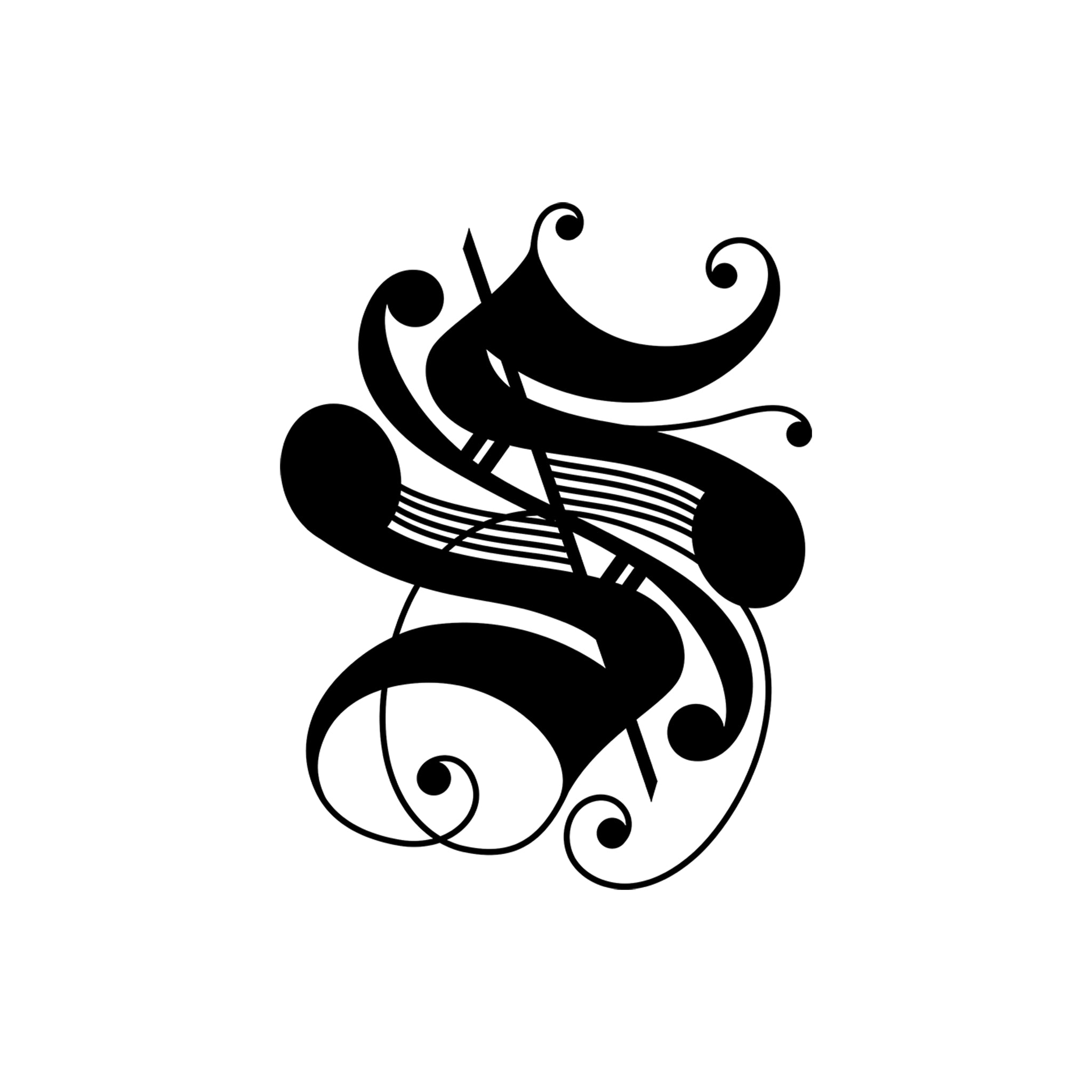 Musical Monogram Coffee Mug
