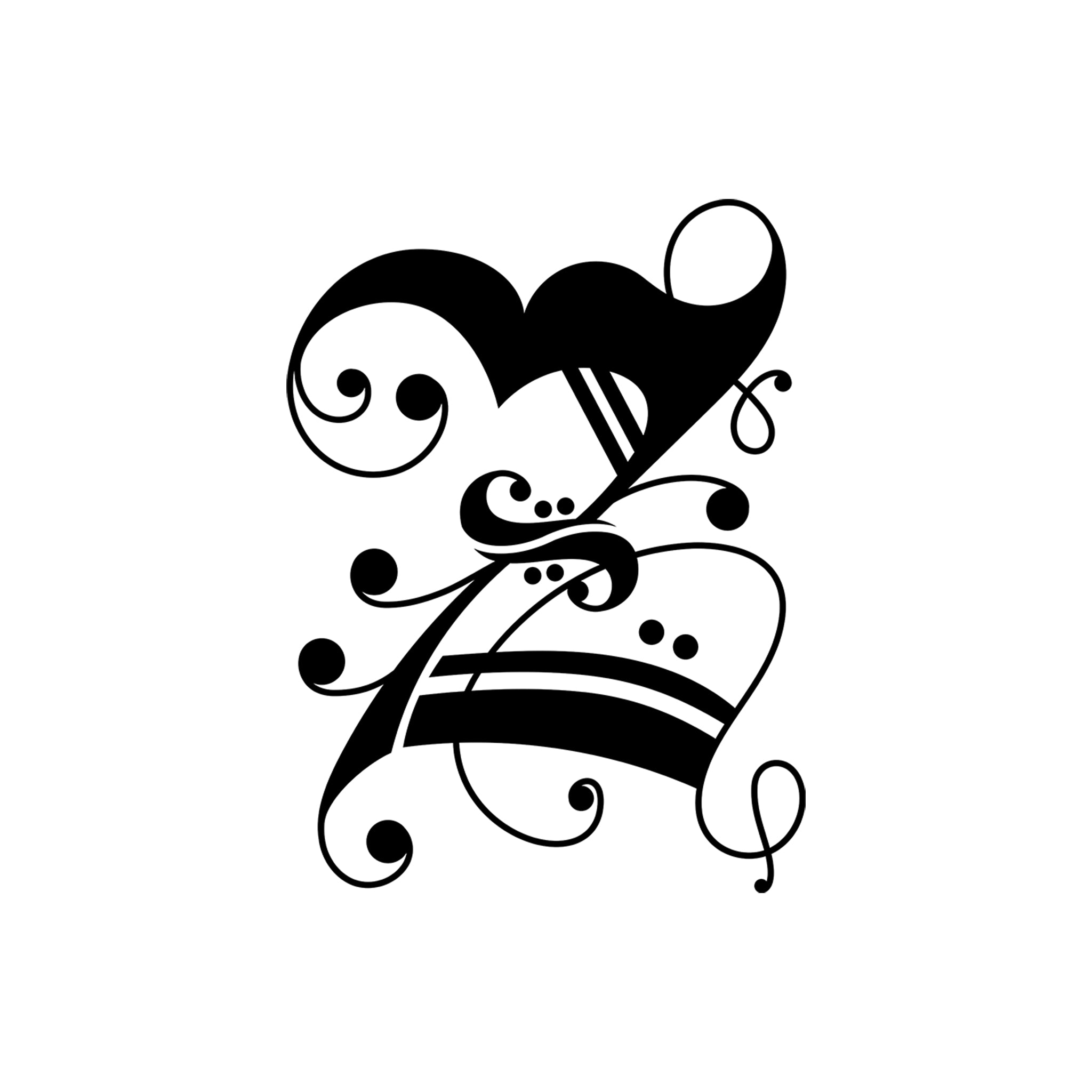 Musical Monogram Coffee Mug