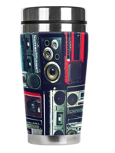 Vintage Stereos Tall Travel Mug
