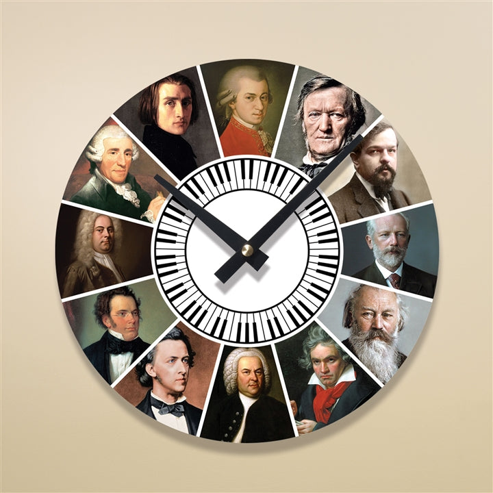 Collection of Composers Wall Clock