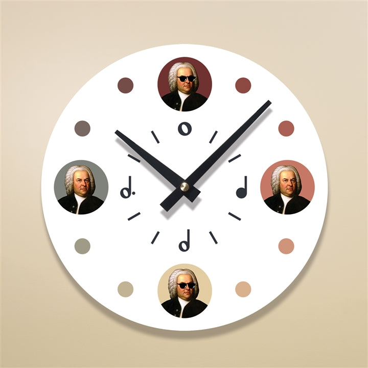 Half Past Bach Wall Clock