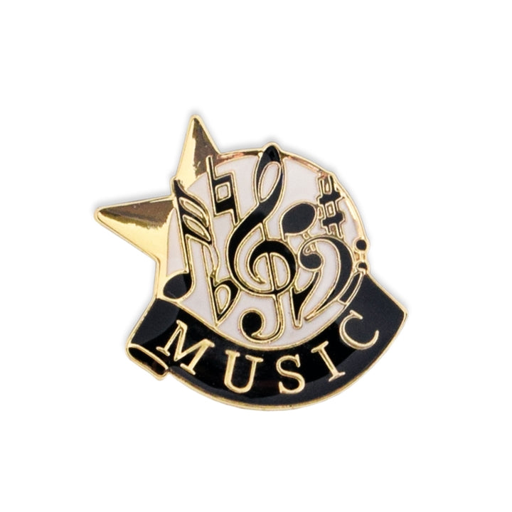 Music Star Enamel Pin With Case