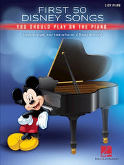 First 50 Disney Songs Easy Piano Book