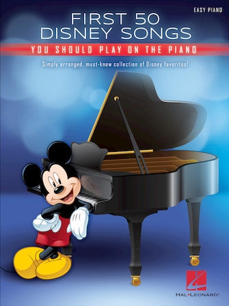 First 50 Disney Songs Easy Piano Book