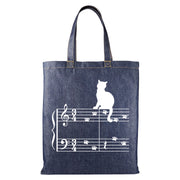 Music Expressions Denim Tote Bag