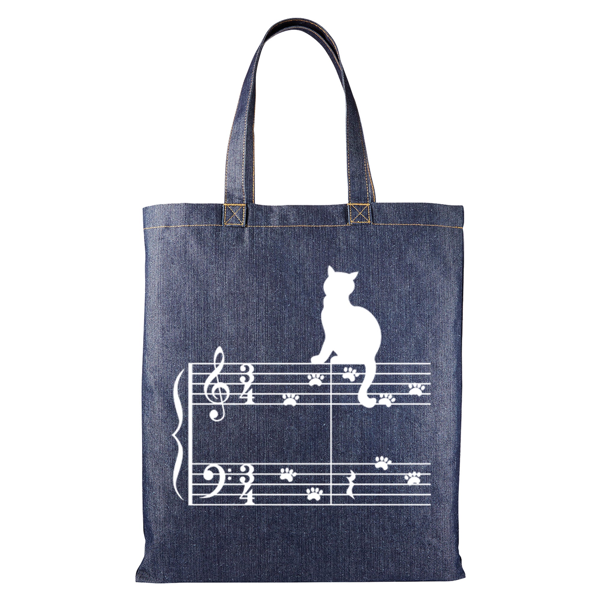 Music Expressions Denim Tote Bag