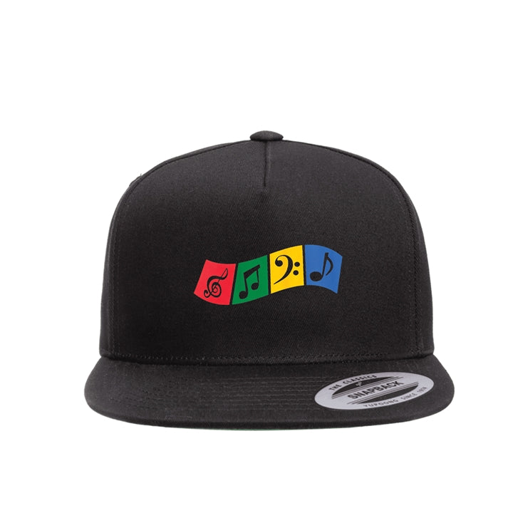 Music Symbols Snapback Cap