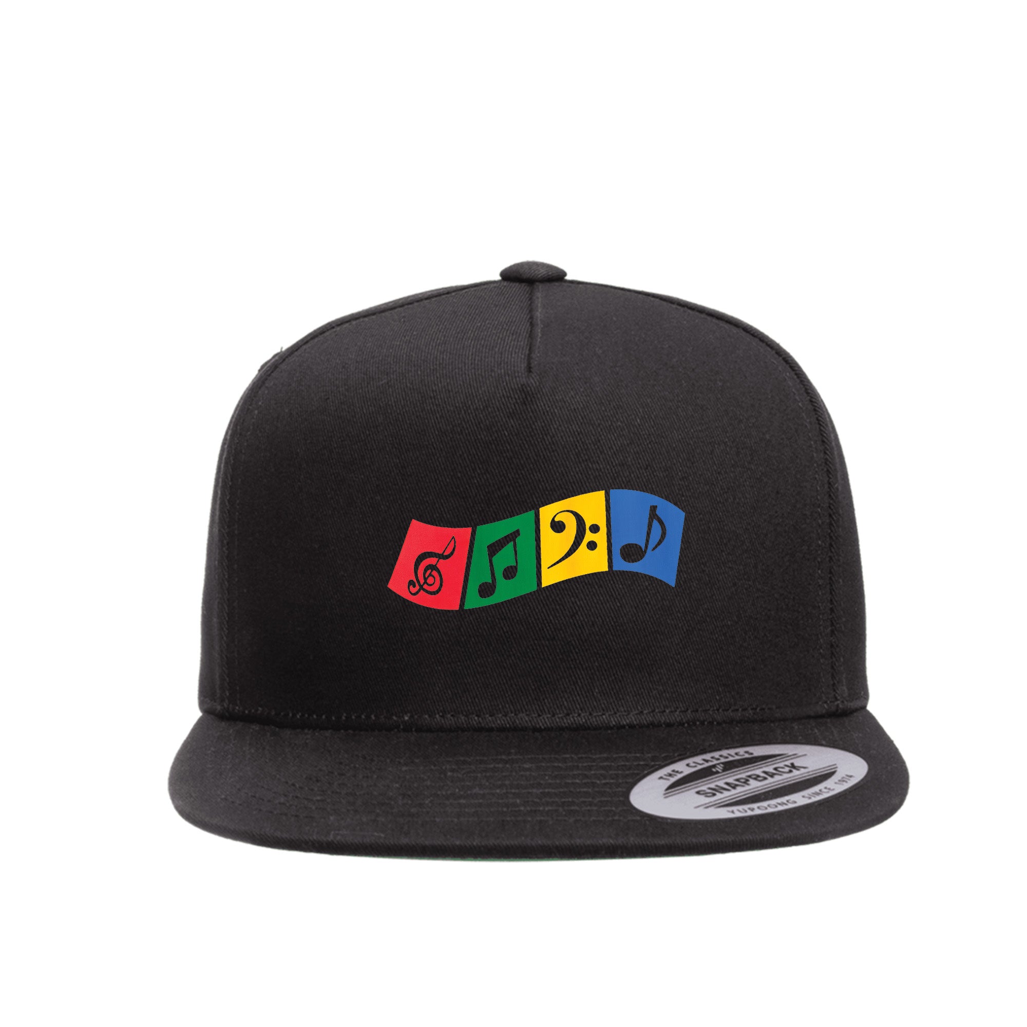 Music Symbols Snapback Cap