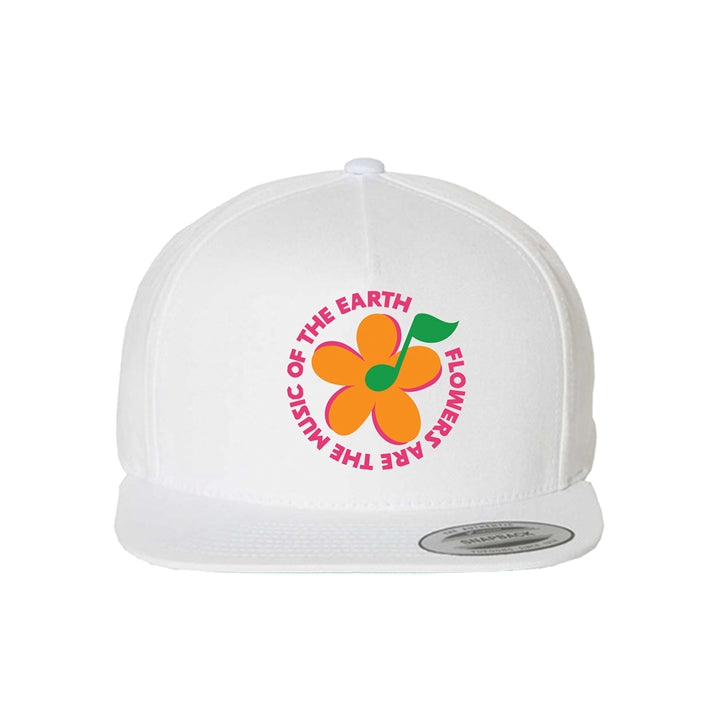 Flowers Are The Music Snapback Cap