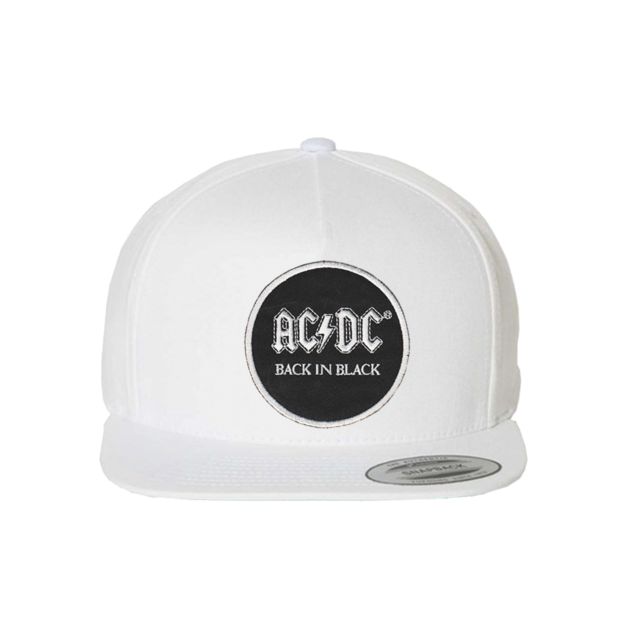 AC/DC Back In Black Patch Snapback Cap